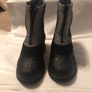 Black and Gray Snow-boots